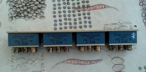 LOT OF 4 Mini Circuits ZSC-4-1-75 5 WAY Power Splitter Combiner BNC