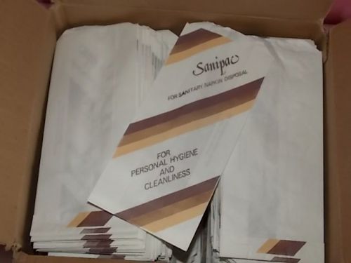 Sanipac - Paper Bag, Sanitary Napkin Disposal, Approx. 925 w/ Dispenser