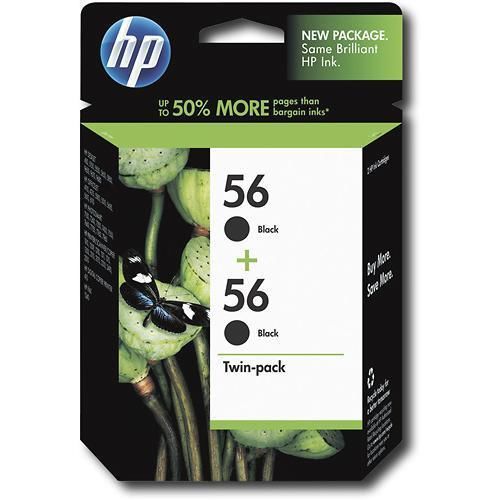 HP 56 Black Cartridge 2-pack New Unopened Package