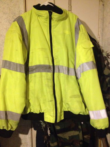 High visibilty jacket class 3- lined size 2x for sale