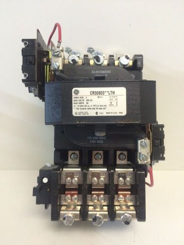 New take out general electric 8000 ser. motor control starter cr306e0**lth sz.3 for sale