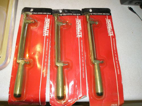 3 chain saw sharpenerS   HOMELITE BRAND 5/32 FILE AND GUIDE
