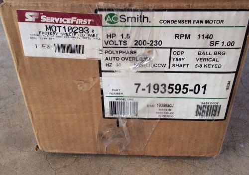 A.O. Smith Condenser Fan Motor MOT 10293 1.5 HP 230V