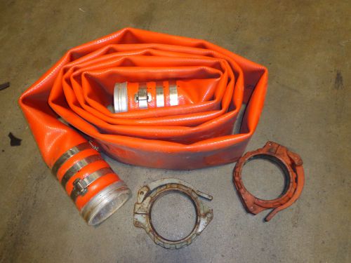 25 foot piece of orange industrial hose from trane chillersource pump systems for sale