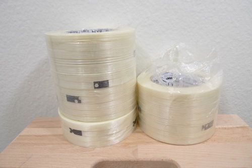 LOT OF 24 Rolls 3M Tartan 8934 Filament Strapping Tape 3/8&#034; x 60 yds