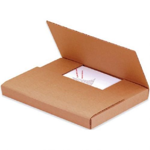 Kraft 11&#034; x 8 1/2&#034; x 3&#034; Easy Fold Cardboard Mailers Book Boxes (Bundle of 50)