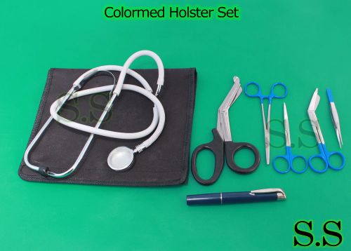 Colormed holster set ems emt diagnostic surgical inst for sale