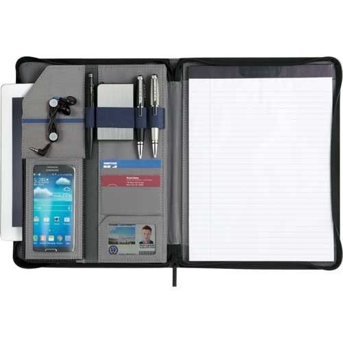 Cross prime textured ultrahyde zippered ipad/tablet padfolio  - new for sale