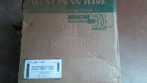 West Penn Wire 22/6 stranded  shielded Plenecon II Jacket RoHS 1000ft Gray