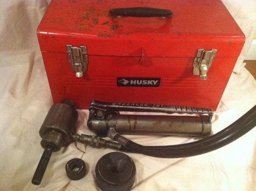 Used Greenlee 767 Hydraulic Punch Knockout Hand Pump W/ Extras