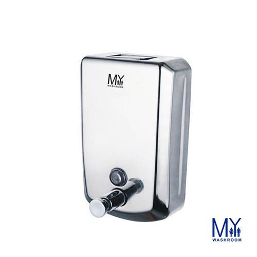 CURVA COMMERCIAL GRADE STAINLESS STEEL BATHROOM WALL MOUNTED SOAP DISPENSER