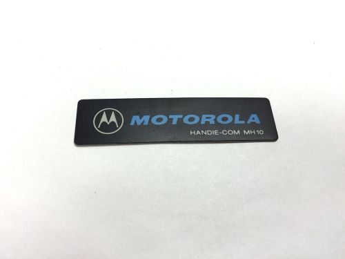 Motorola handie-com mh10 replacement front label model 33-82305j01 *oem* for sale