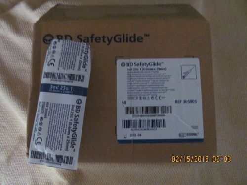 BD SAFETYGLIDE 3ML 23G INJECTION NEEDLE WITH LUER-LOK SYRINGE!!! PREPPERS!!!