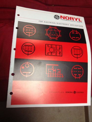 VINTAGE LAB GE NORYL THERMOPLASTIC RESIN POLYMER PRODUCTS APPLICATIONS
