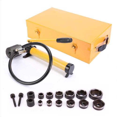 10t hydraulic punch hand pump   kit fit many materials rotatable switch great for sale