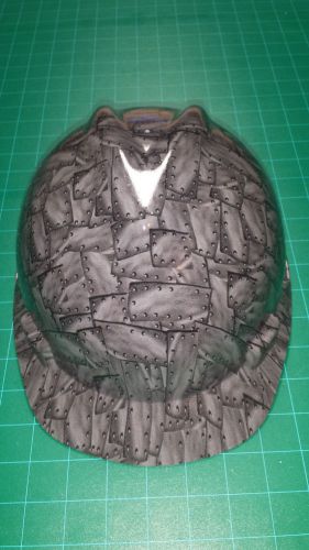 New custom hard hat fas-trac ratchet riveted steel msa v-gard for sale