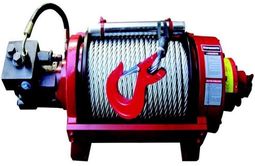 Hydraulic winch - 20,000 lbs capacity - high torque motor - 2 stage gearing for sale