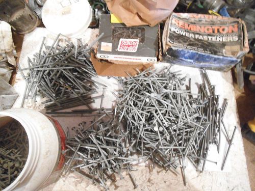MIXED LOT OF NAILS &amp; RAMSET NAILS- GREAT LOT JUST TO HAVE AROUND THE HOUSE