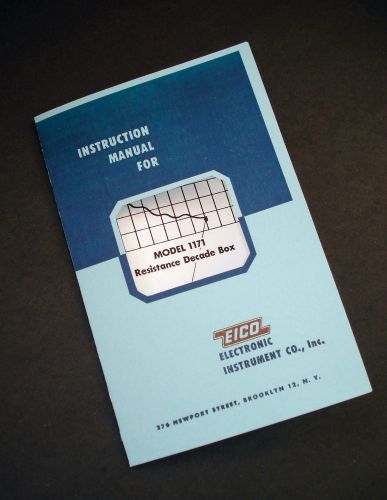 EICO Model 1171 Resistance Decade Box Instruction Manual