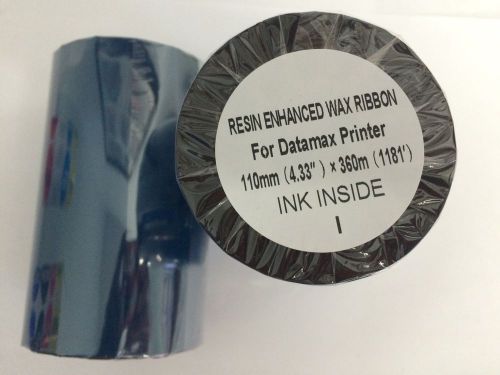 4 rolls black wax 4.33&#034;x1181&#039; thermal transfer ribbons datamax printer for sale