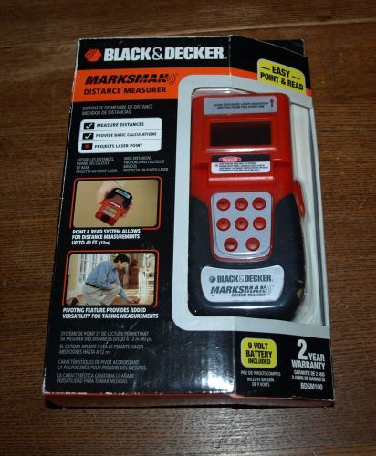Black &amp; Decker BDSM100 Marksman Distance Measurer excellent condition 106G5