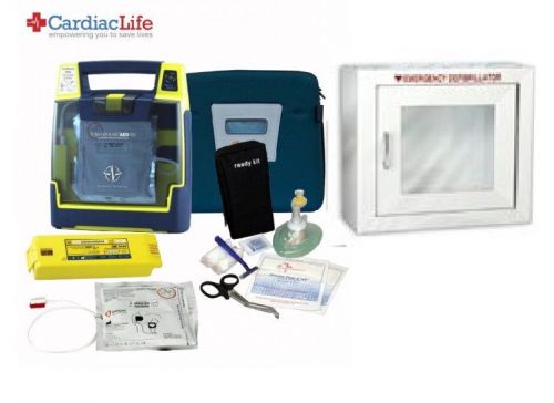 Cardiac science g3 plus fully automatic 9390a with aed cabinet for sale