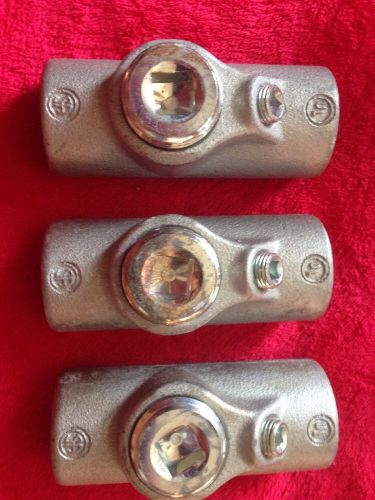 (lot of 3) crouse-hinds eys31 condulet 1&#034; explosion proof sealing fitting for sale