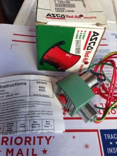 New asco red-hat solenoid and air-controlled valve 8262g6  2 3 3s 4 &amp;4x type for sale