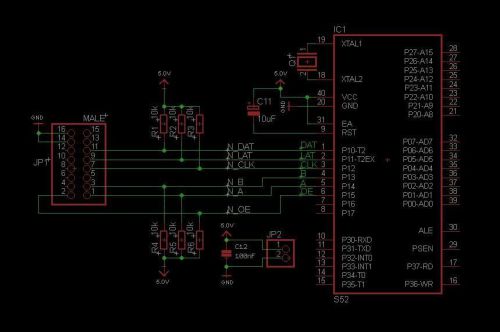 C51 Code for P10 LED Module