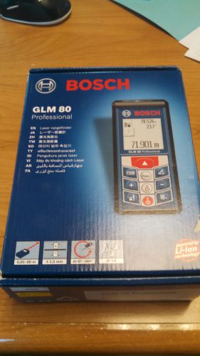 BOSCH GLM80 Laser Range Finder, Metric Measurement.