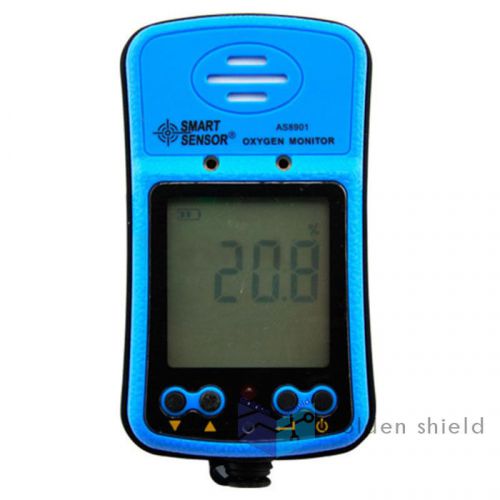 Smart Sensor AS8901 Handheld Oxygen O2 Gas Detector Range 0-25% Gas Analyzer