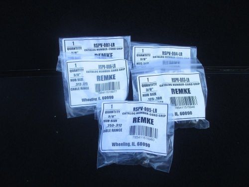 #m196 lot of 50 remke cord grips rspv-003-lr 004-lr 005-lr 007-lr for sale