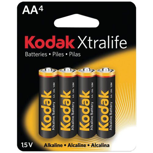 BRAND NEW - Kodak Xlaa4 Xtralife(tm) Alkaline Batteries (aa; 4 Pk)