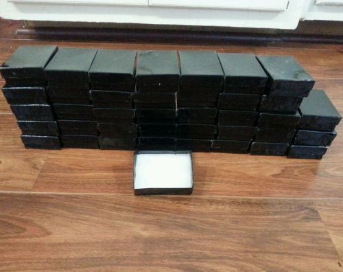 39 pcs Jewelry boxes black with cotton