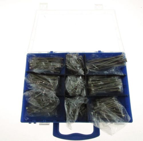 NIB UNBRANDED Dry Wall Screws And Anchors Various Sizes Comes in Blue Case
