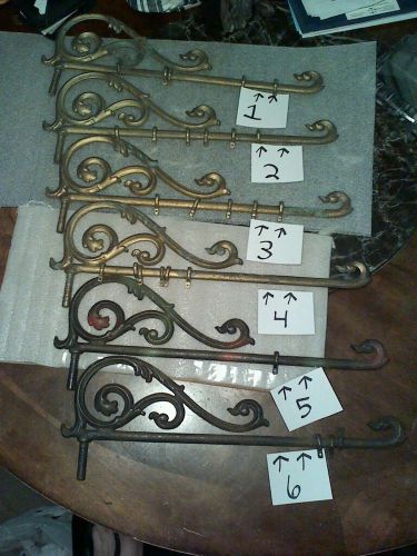 THIS IS FOR 1 VINTAGE 17.5&#034; INCH LONG METAL SIGN HOLDER- CHOOSE THE 1 U WANT!!