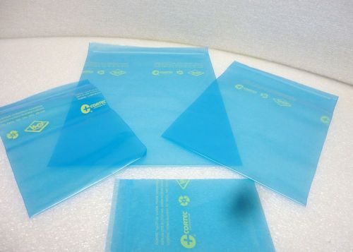 (new) cortec 20800118 vpci-126 18&#034; x 24&#034; blue zip lock bags 4 mil  lot of 25 for sale