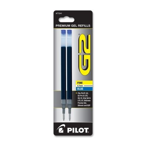 Pilot G2 Gel Ink Refill - 0.70 mm - Blue - 2 / Pack - PIL77241