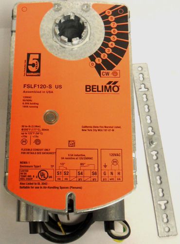 Belimo fslf120-s fire and smoke damper actuator 120vac 50/60hz 6.5va for sale