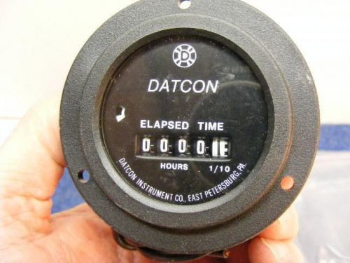 DATCON ELECTRONIC HOUR METER GAUGE COUNTER TIME TOTALIZING 4\40V DC M3971\1-5