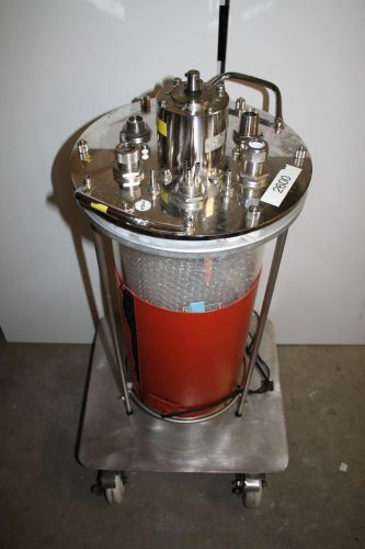 Applikon 20 Liter Bioreactor Vessel Glass with heat blanket and wheel stand
