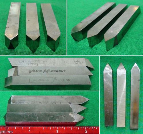 3 Thread Cutter 3/8&#034; Lathe Bits Machinist Gunsmith Tools Lot Sherline Unimat T15