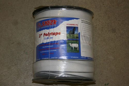 Woodstream 2&#034; Poly Tape Roll -  Electric Fence With 14 Strands 500ft