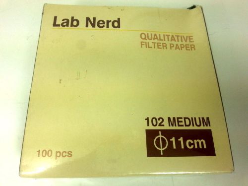 Filter paper 11 cm 100 discs qualitative medium 102 for sale