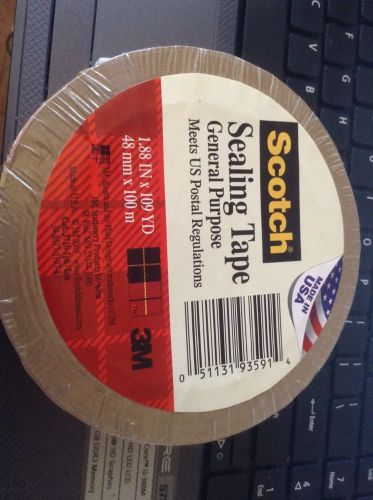 3M Scotch Package Sealing Tape Tan 109 Yds