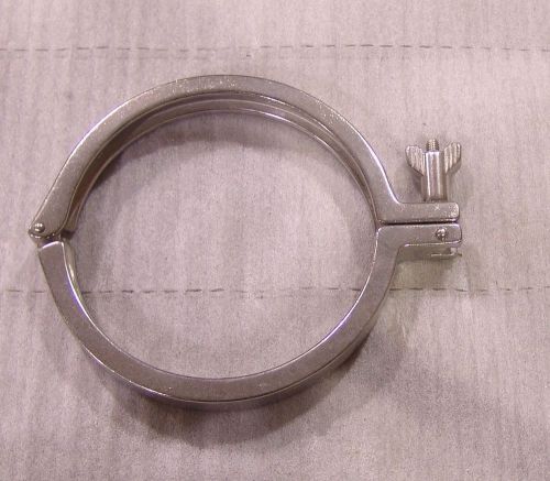 Sanitary tubing clamp 6&#034; , tri clamp stainless
