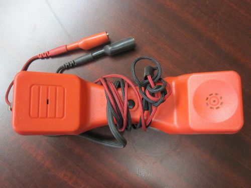 Harris TS19 Portable &#034;Buttset&#034; Test Phone with alligator clips