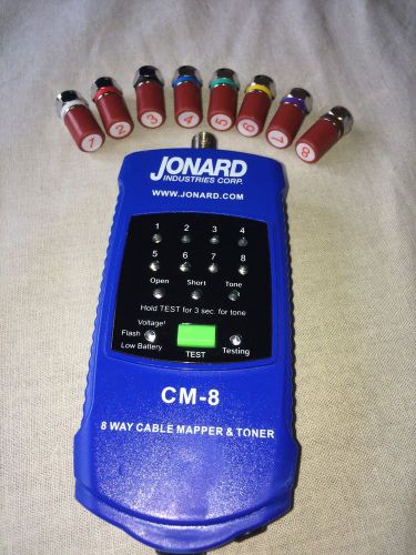 Jonard 8 way coaxial cable mapper and toner. cm-8 for sale