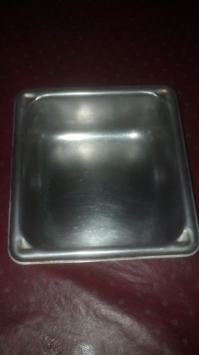 1 Used Stainless Steel Restaurant Food Pans Warming Bins Containers 6.25x7x2.5