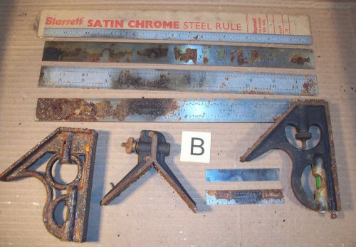 Starrett brown &amp; sharpe combination square rule machinist lathe tool die maker for sale